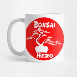 Lettering 'BONSAI HERO' with bonsai tree Mug